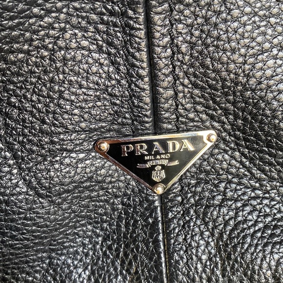 PRADA - Pebble Leather Hobo - Picture 10 of 11